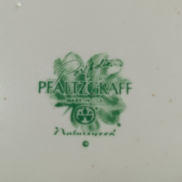 Portfolio By Phfaltzgraff Naturewood Bowl 7.25" Diameter Green Floral Print - Picture 5 of 7